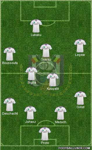 RSC Anderlecht football formation