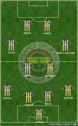 Fenerbahçe SK Formation 2010
