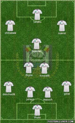 RSC Anderlecht football formation