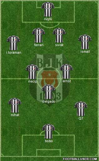Besiktas JK Formation 2010