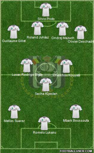 RSC Anderlecht football formation