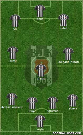 Besiktas JK Formation 2010