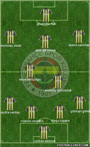 Fenerbahçe SK Formation 2010