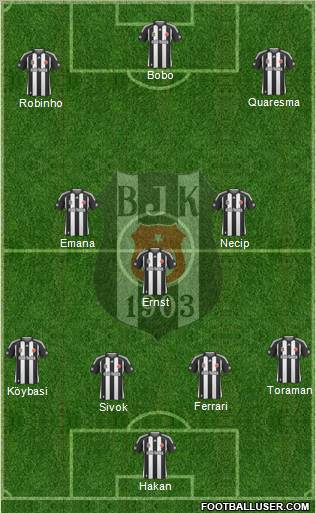 Besiktas JK Formation 2010