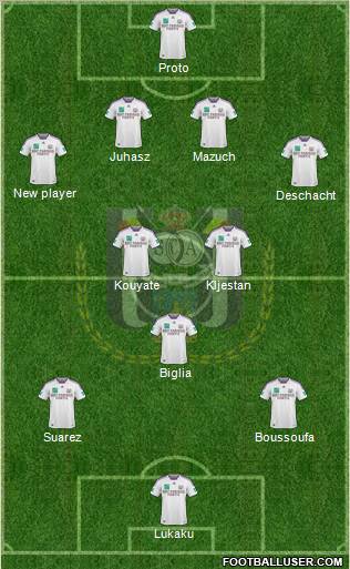 RSC Anderlecht football formation