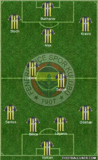 Fenerbahçe SK Formation 2010