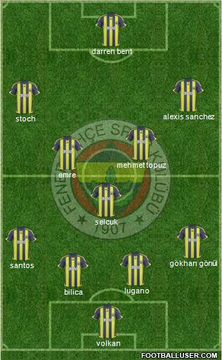 Fenerbahçe SK Formation 2010