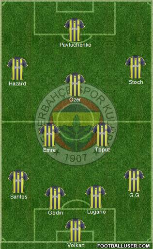 Fenerbahçe SK Formation 2010