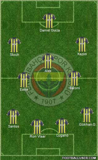 Fenerbahçe SK Formation 2010