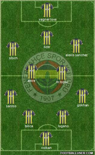 Fenerbahçe SK Formation 2010