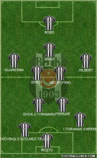Besiktas JK Formation 2010