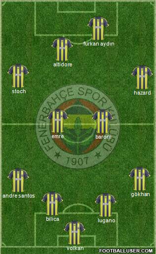 Fenerbahçe SK Formation 2010