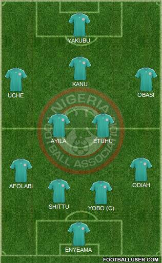 Nigeria football formation