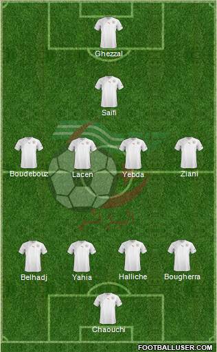 Algeria football formation