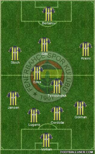 Fenerbahçe SK Formation 2010