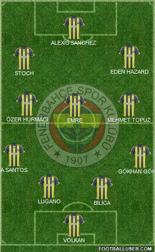 Fenerbahçe SK Formation 2010
