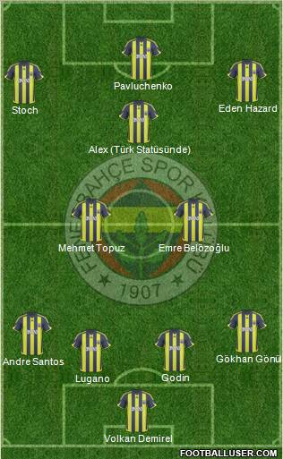 Fenerbahçe SK Formation 2010