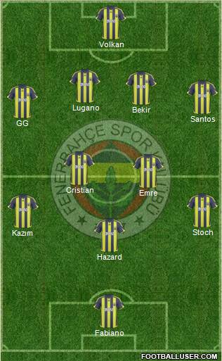 Fenerbahçe SK Formation 2010