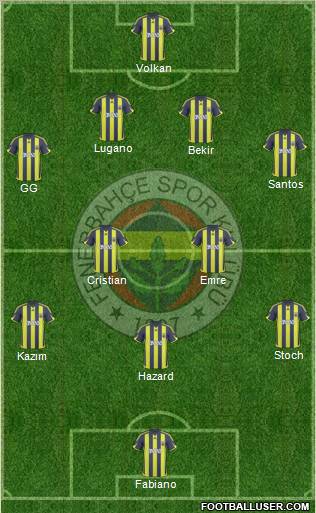 Fenerbahçe SK Formation 2010