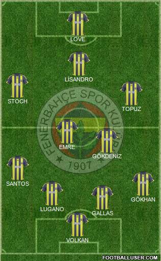 Fenerbahçe SK Formation 2010