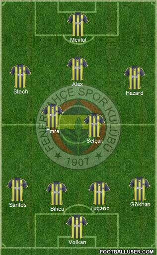 Fenerbahçe SK Formation 2010