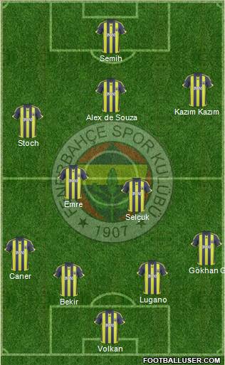 Fenerbahçe SK Formation 2010