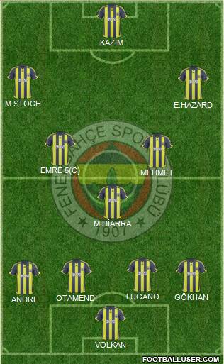 Fenerbahçe SK Formation 2010