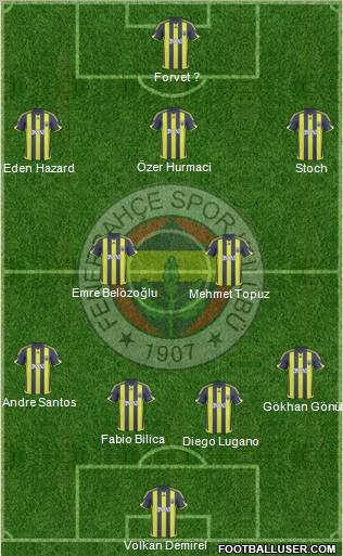 Fenerbahçe SK Formation 2010
