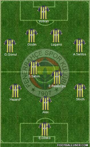 Fenerbahçe SK Formation 2010