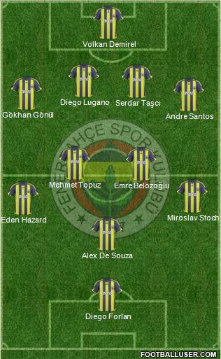 Fenerbahçe SK Formation 2010