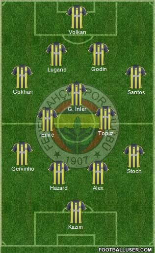 Fenerbahçe SK Formation 2010