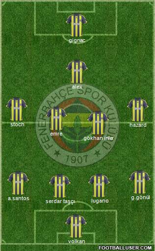 Fenerbahçe SK Formation 2010