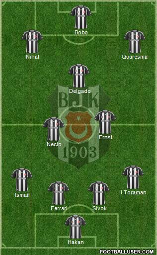 Besiktas JK Formation 2010