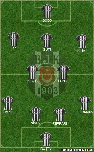 Besiktas JK Formation 2010