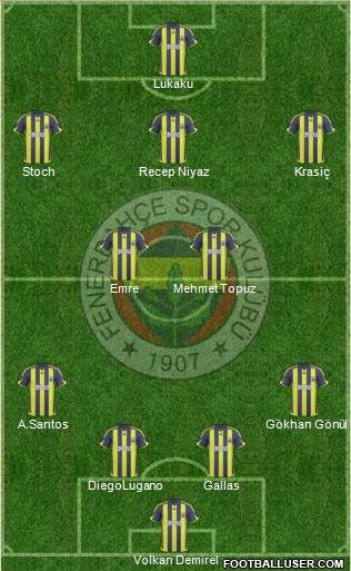 Fenerbahçe SK Formation 2010