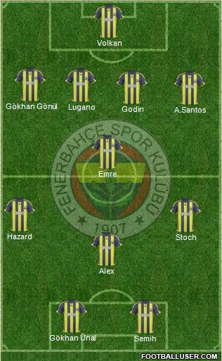 Fenerbahçe SK Formation 2010