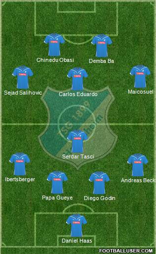 TSG 1899 Hoffenheim football formation