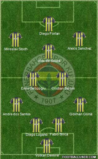 Fenerbahçe SK Formation 2010