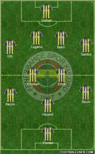 Fenerbahçe SK Formation 2010