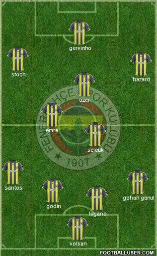 Fenerbahçe SK Formation 2010