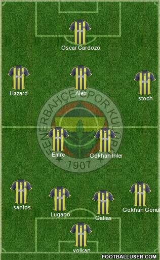Fenerbahçe SK Formation 2010