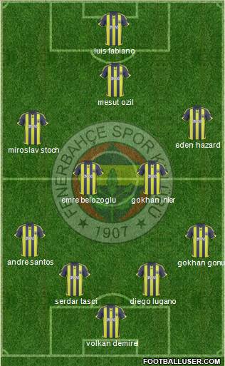 Fenerbahçe SK Formation 2010