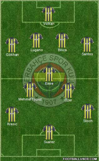 Fenerbahçe SK Formation 2010