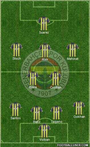 Fenerbahçe SK Formation 2010