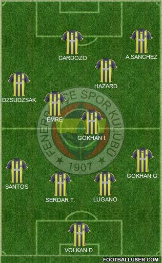 Fenerbahçe SK Formation 2010
