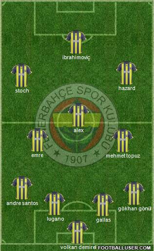 Fenerbahçe SK Formation 2010