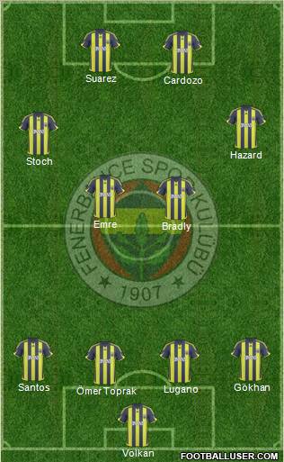Fenerbahçe SK Formation 2010