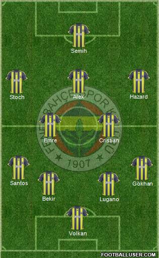 Fenerbahçe SK Formation 2010