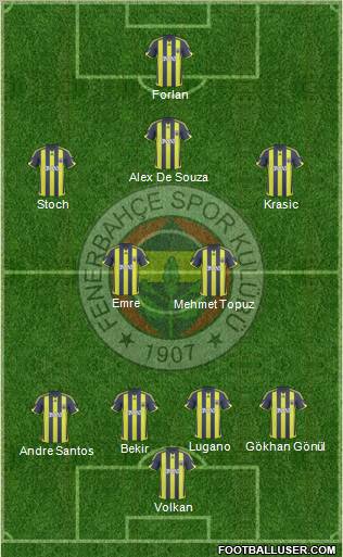 Fenerbahçe SK Formation 2010