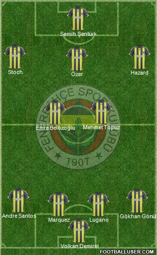 Fenerbahçe SK Formation 2010